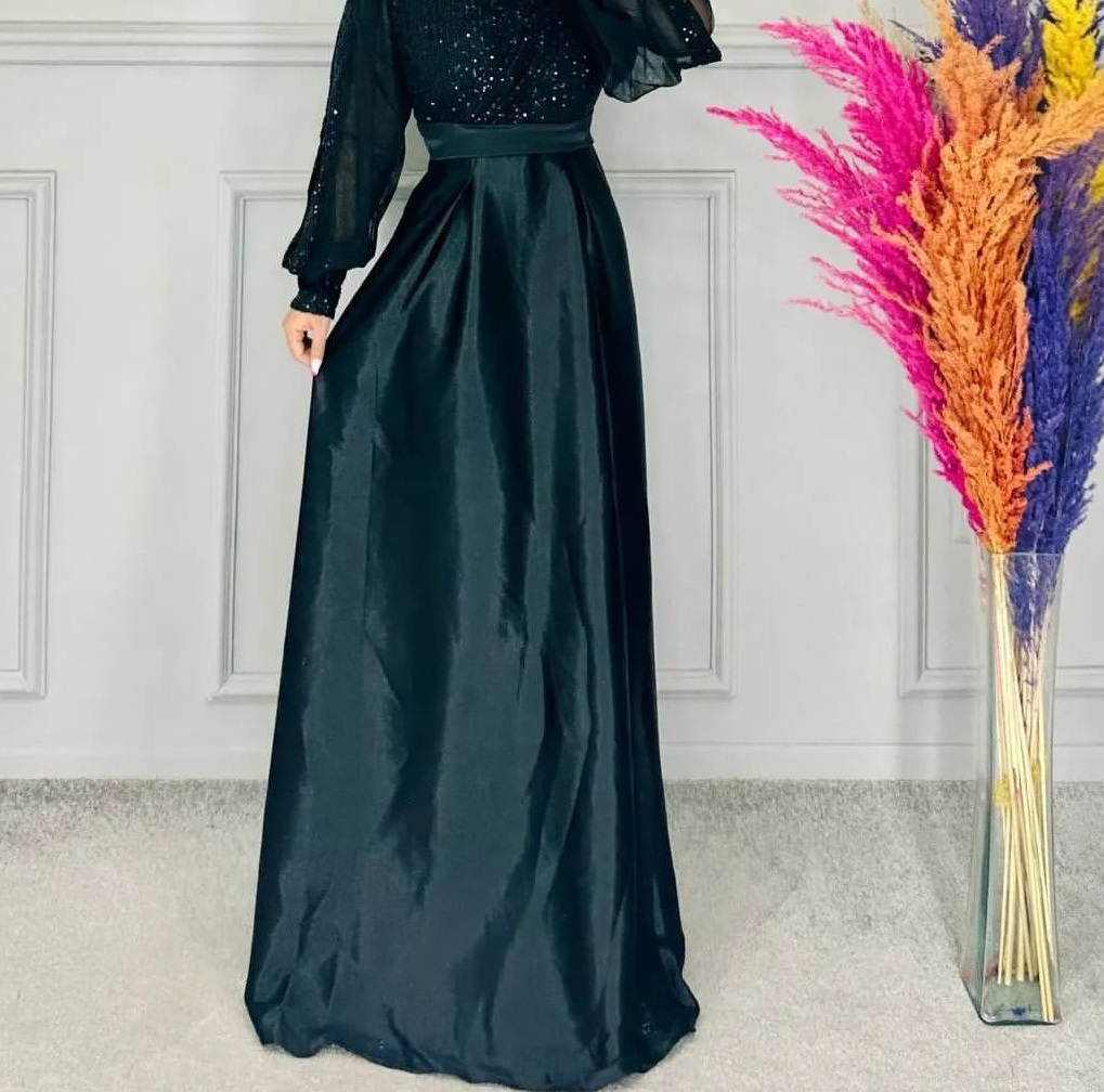 مدل لباس شب + مدل لباس شب مجلسی مشکی دخترانه زنانه ترکیه ای برای عروسی